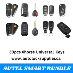 30pcs Bundle | Xhorse Universal Remote Key Bundle – Premium Flip & Smart Keys for VVDI Key Tools