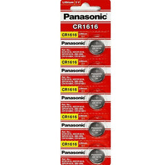 5-PACK of CR1616 3-Volt Lithium Batteries | Panasonic Lithium Battery CR1616