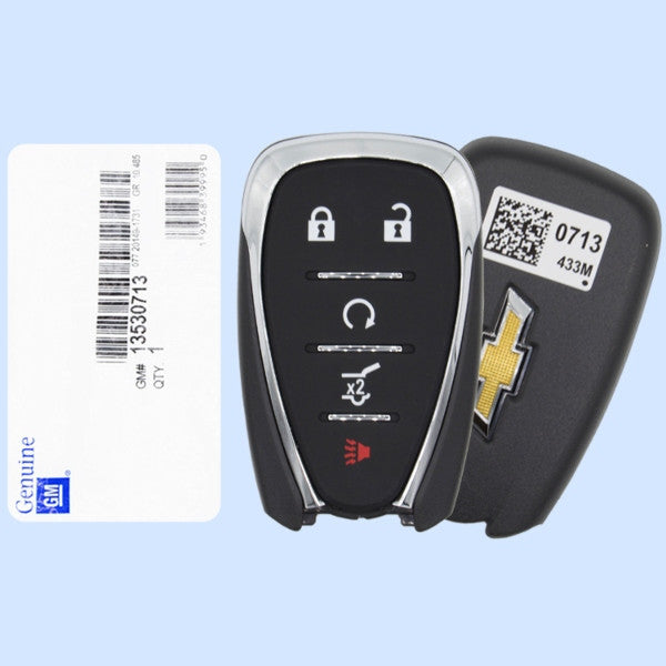 Chevrolet 5-Button Smart Key HYQ4ES 13530713 433 MHz, New OEM- Auto Lock Supplier -key_supplier_in_canada locksmith_supplier_in_canada #