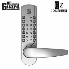Premium Mechanical Keypad Keyless Lever Set - EZ Code Change - Satin Chrome- Auto Lock Supplier -key_supplier_in_canada locksmith_supplier_in_canada #