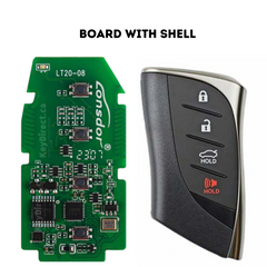 Lonsdor – LT20-08 – Toyota & Lexus 4-Button Smart Key PCB – 8A+4D – Adjustable Frequency ( SHELL + BOARD ) (Copy)