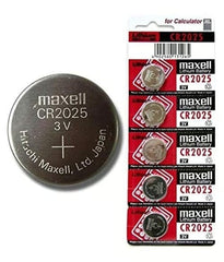 5 Pack - Maxell CR2025 3V Lithium Coin Battery – Long-Lasting Power for Watches, Key Fobs, Calculators & Electronics (Copy)
