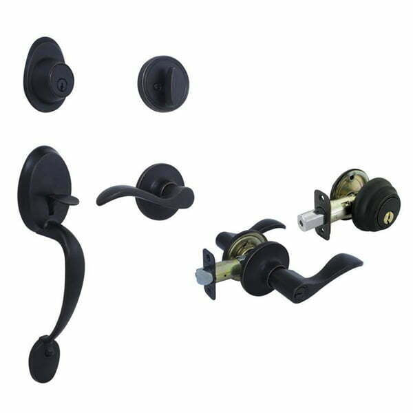 Gatehouse – Lexington / Wave Keyed Entry Handleset / Deadbolt Combo / Aged Bronze- Auto Lock Supplier -key_supplier_in_canada locksmith_supplier_in_canada #