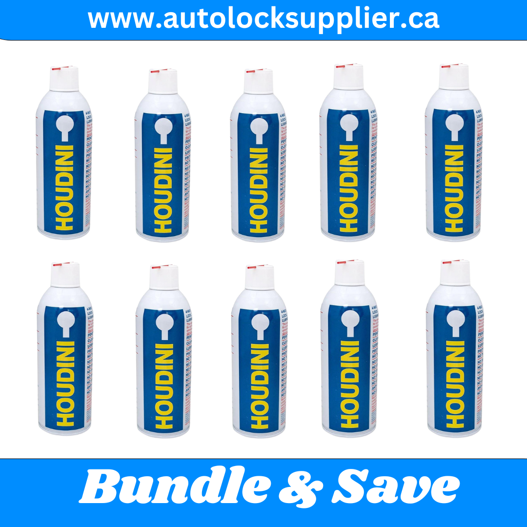 Great Deal !! Bundle of 10 Houdini Lock Lube | 11 OZ Auto Lock Supplier Great Deal !! Bundle of 10 Houdini Lock Lube | 11 OZ Auto Lock Supplier
