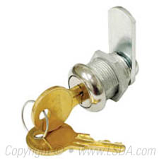 LSDA 5/8″ Cam Lock Disc Tumbler Bright Nickel – KA300- Auto Lock Supplier -key_supplier_in_canada locksmith_supplier_in_canada #