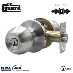 Premium Knobset - Polished Brass/Stainless Steel/Antique Brass /Oil Rubbed Bronze - Entrance - Grade 3 - ( SC1 / KW1 )- Auto Lock Supplier -key_supplier_in_canada locksmith_supplier_in_canada #