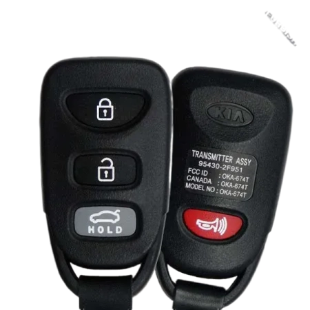 2007-2009 Kia Spectra / 4-Button Keyless Entry Remote / PN: 95430-2F951 / OKA-674T- Auto Lock Supplier -key_supplier_in_canada locksmith_supplier_in_canada #