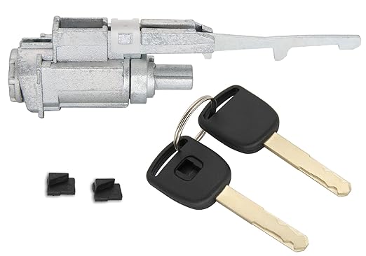 Ignition Switch Cylinder Lock With 2 Key Compatible for 2003-2015 Honda Acura Accord Odyssey Element Civic CR-V Pilot CR-Z MDX RDX TSX ZDX TL Replacement OE# 06351-TE0-A11- Auto Lock Supplier -key_supplier_in_canada locksmith_supplier_in_canada #