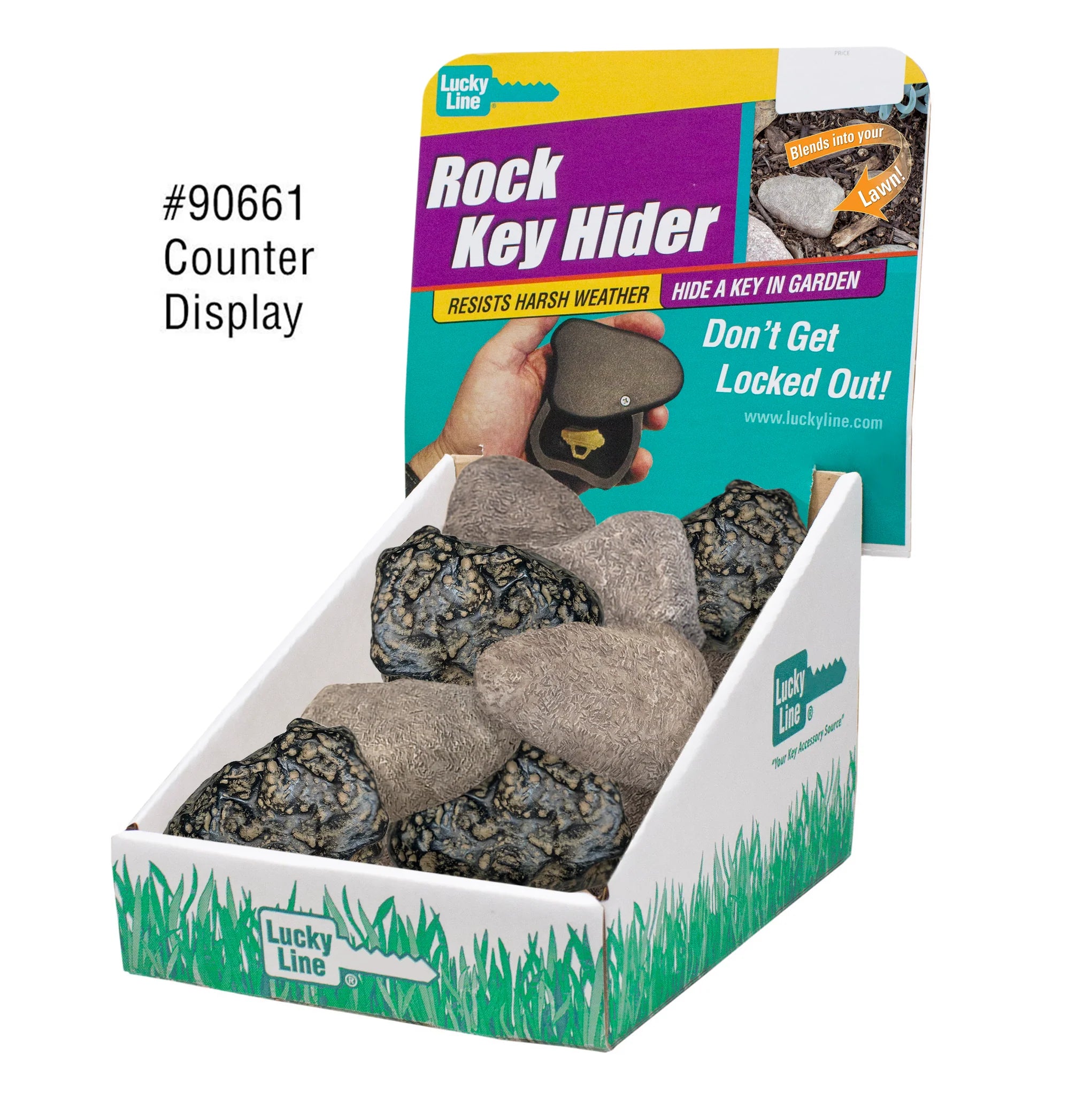 Rock Key Hider | 24 Pack Display Box- Auto Lock Supplier -key_supplier_in_canada locksmith_supplier_in_canada #