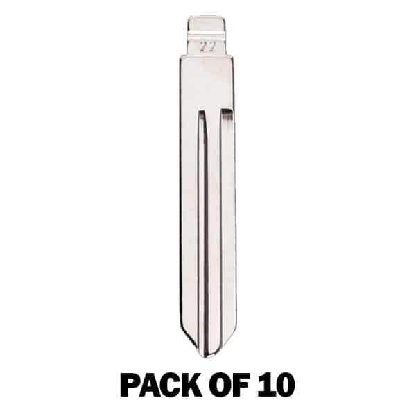 KEYDIY Key Blade – NISSAN DA34 / NSN14 (#22) For Xhorse / Keydiy Universal Remote Flip Keys