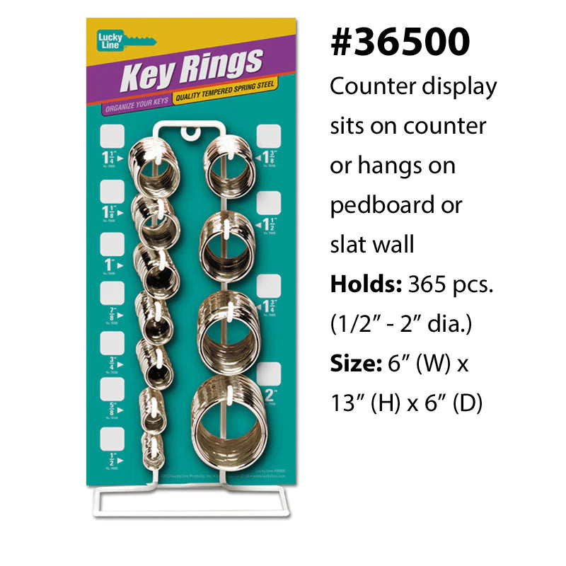 Nickel-Plated Tempered Steel Split Key Rings | 25- 100 pcs pack- Auto Lock Supplier -key_supplier_in_canada locksmith_supplier_in_canada #