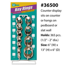 Nickel-Plated Tempered Steel Split Key Rings | 25- 100 pcs pack- Auto Lock Supplier -key_supplier_in_canada locksmith_supplier_in_canada #
