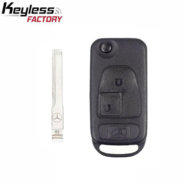 2007-2018 Mercedes / Dodge Sprinter / 3-Button Flip Key / HU64 / PCF7936 46 Chip for KR55 Key Maker (AFTERMARKET)