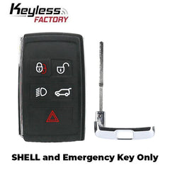 2010-2020 Jaguar/ Land Rover / 5-Button Smart Key SHELL for BKOBJTF10A (AFTERMARKET)