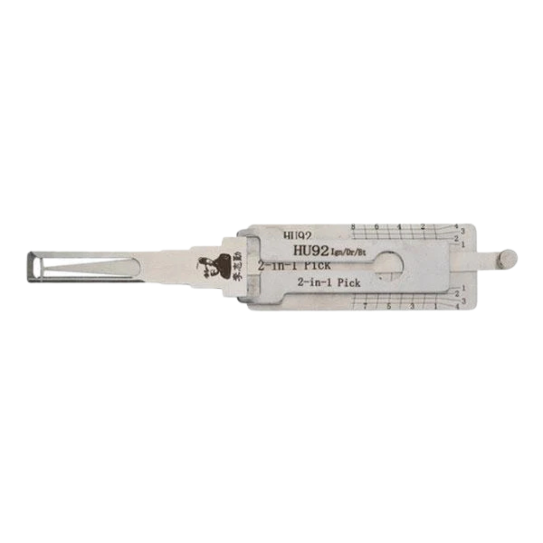 ORIGINAL LISHI - HU92 BMW / 2-in-1 Pick & Decoder / Single Lifter / IGNITION / DOOR / TRUNK ANTI GLARE