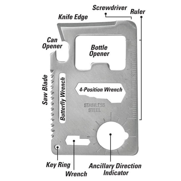 Wallet 11-in-1 Multi-Tool- Auto Lock Supplier -key_supplier_in_canada locksmith_supplier_in_canada #