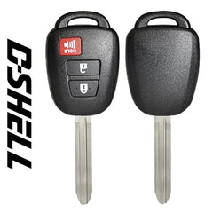 Toyota 3-Button Remote Head / D-SHELL / TOY43- Auto Lock Supplier -key_supplier_in_canada locksmith_supplier_in_canada #