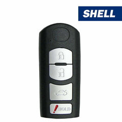 2009-2019 Mazda / 4-Button Smart Key SHELL for WAZSKE13D01, WAZX1T768SKE11A03 (Aftermarket)- Auto Lock Supplier -key_supplier_in_canada locksmith_supplier_in_canada #